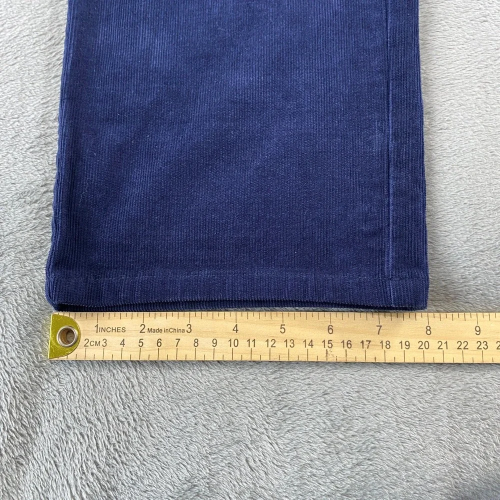 Peter Millar Corduroy Pants Mens 36 Navy Blue Straight Leg 5-Pocket Preppy
